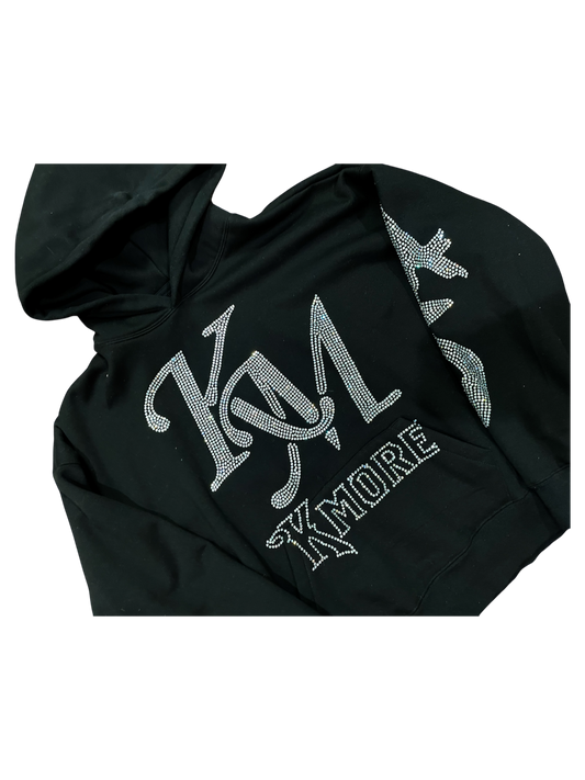 Rhinestone hoodie (S)